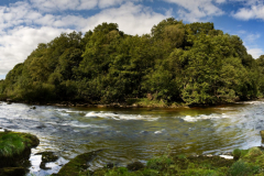 River Wharf just above the strid in striking panoramic format